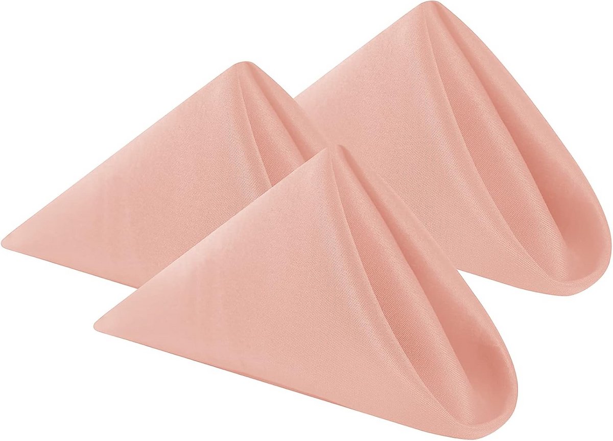Set van 50 Stoffen Tafelservetten 50x50 cm Wasbaar Polyester Diner Servetten