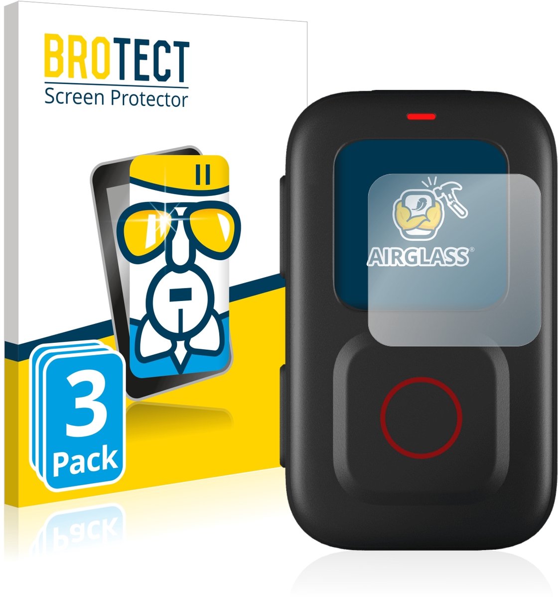 Screenprotector 3 Stuks voor GoPro Remote Beschermglas transparant