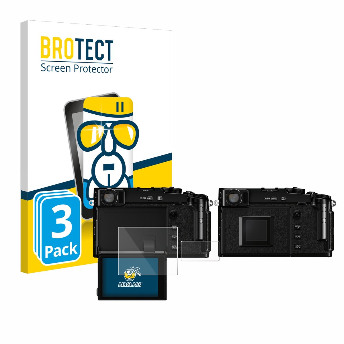 Screenprotector 3 Stuks voor Fujifilm X-Pro3 Beschermglas transparant