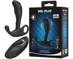 Mr. Play - Super Power - Prostaatstimulator met Afstandsbediening - Zwart