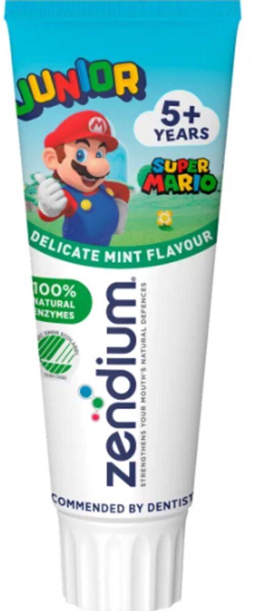 Zendium Tandpasta Junior 5+ - 12 x 75 ml - Voordeelverpakking
