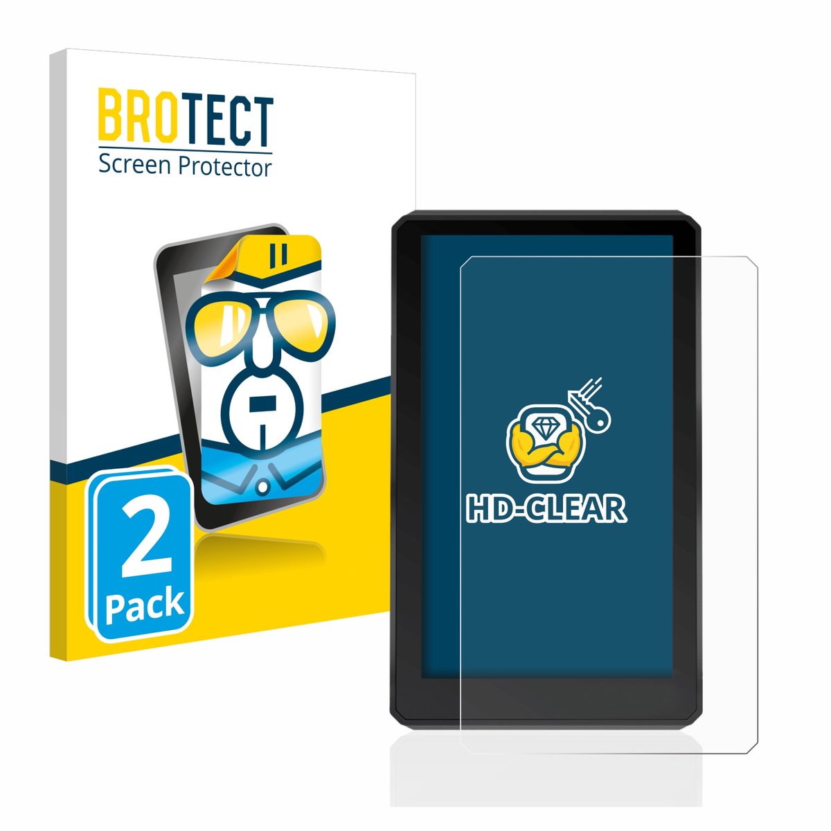 BROTECT - Screenprotector voor Garmin zumo XT - Folie Beschermfolie transparant 2 Stuks