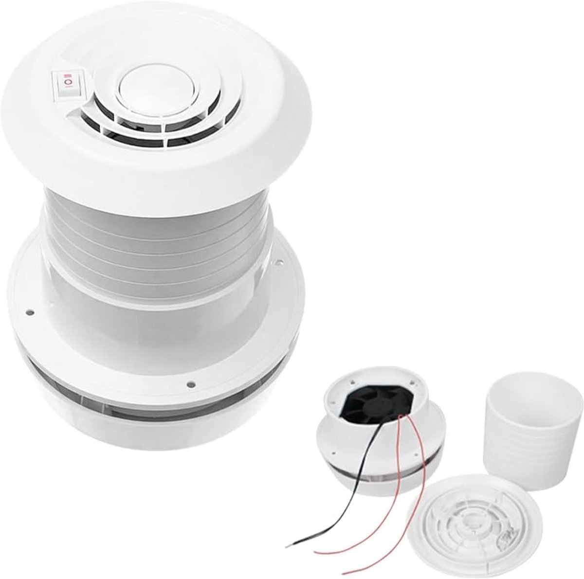 Dakventilator 12V Camper - Caravan RV Dakluik Afzuiging met Ventilator Geruisloos Energiebesparend