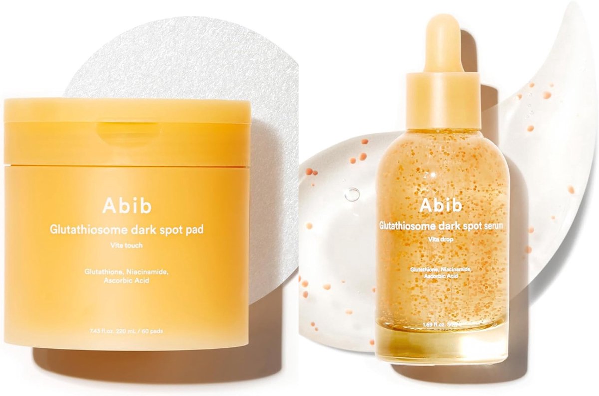 Abib Glutathiosome Dark Spot Pad Vita Touch (60 pads) + Abib Glutathiosome Dark Spot Vita Touch Serum 50ml Bundel (2 delig skincare set)