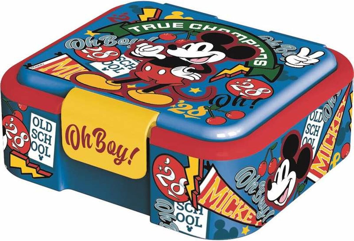 Broodtrommel Mickey Mouse True Champions 18 x 16 x 6,5 cm