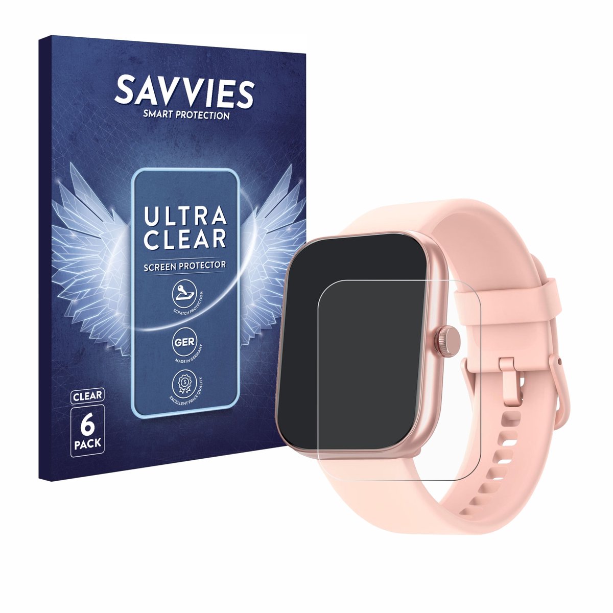 Savvies - Screenprotector voor Gydom IDW13 1.91" - Folie Beschermfolie transparant 6 Stuks