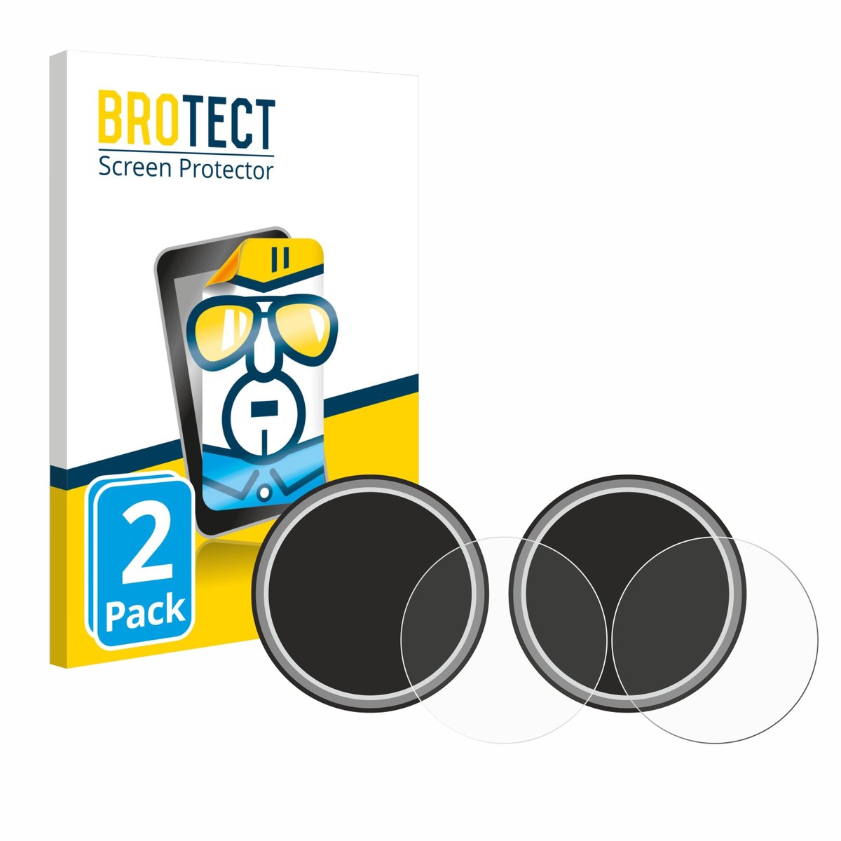 BROTECT - Screenprotector voor Numark NS4FX (Jog) - Folie Beschermfolie transparant 2 Stuks