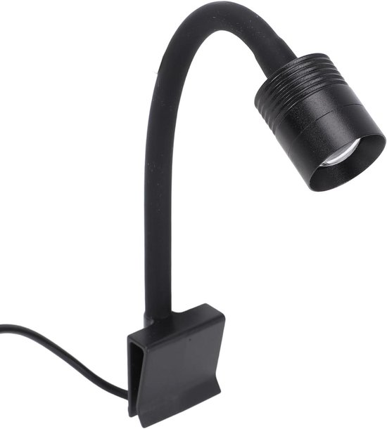 Mini Aquarium Spotlicht – 3 Kleuren LED, Timer (3/9/12H), IP65 Waterbestendig, USB & Klem