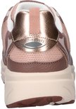 Achterkant van roze Gabor Rollingsoft sneaker met metallic accenten.