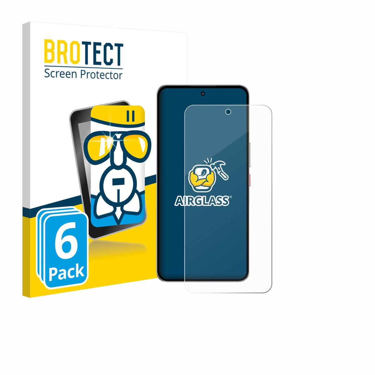Screenprotector 6 Stuks voor Nubia Neo 3 GT 5G Beschermglas transparant