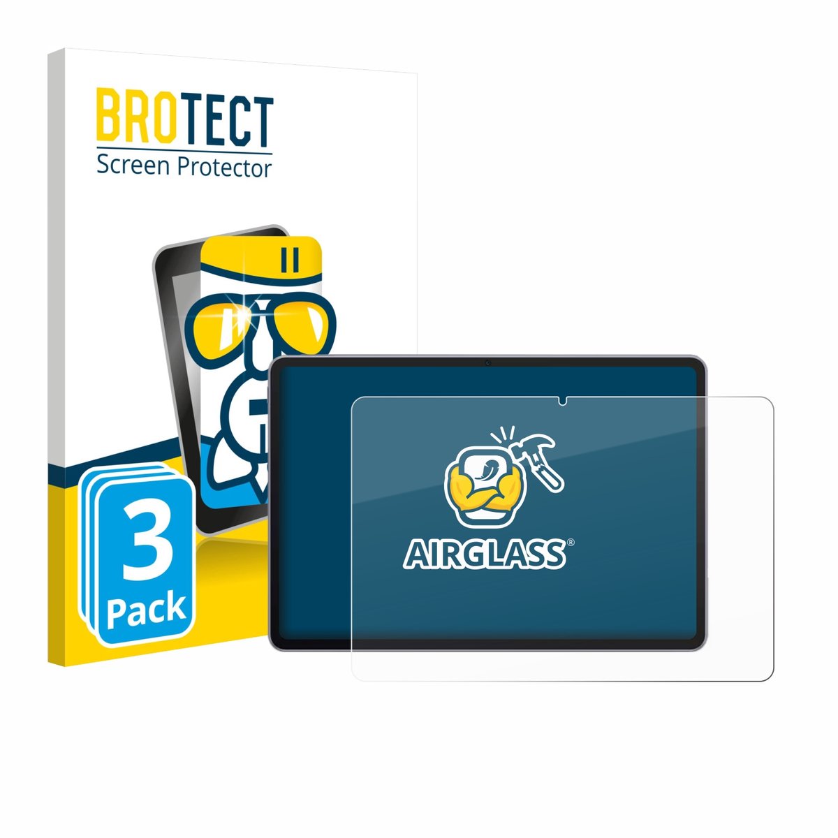 Screenprotector 3 Stuks voor Huawei MatePad 11.5" 2025 Beschermglas transparant