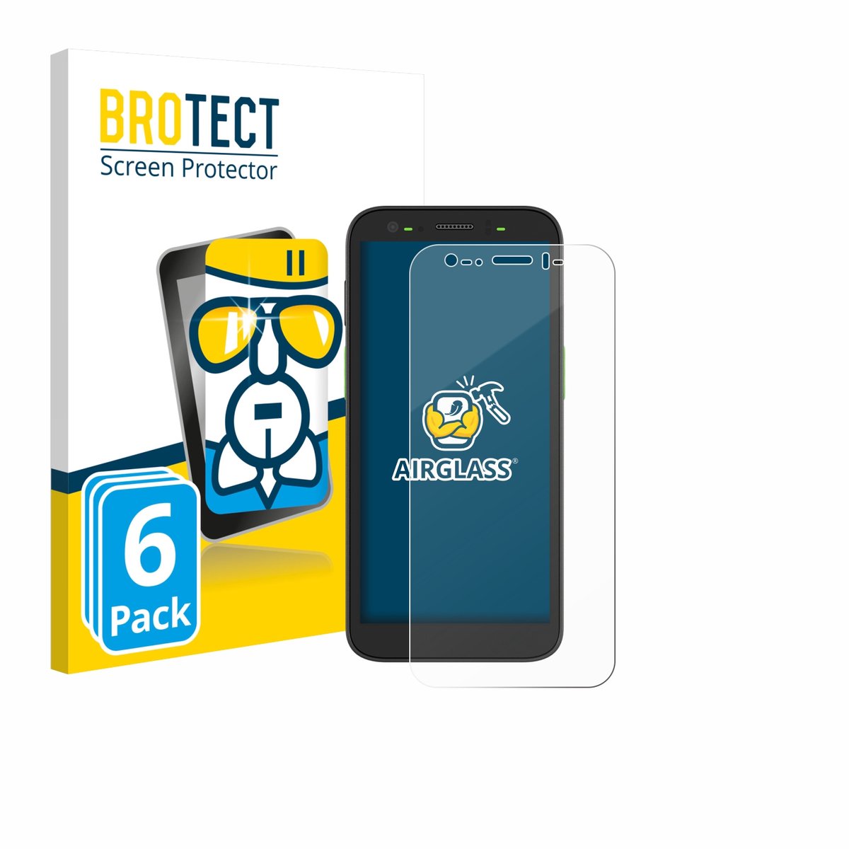 Screenprotector 6 Stuks voor Zebra TC501 Beschermglas transparant