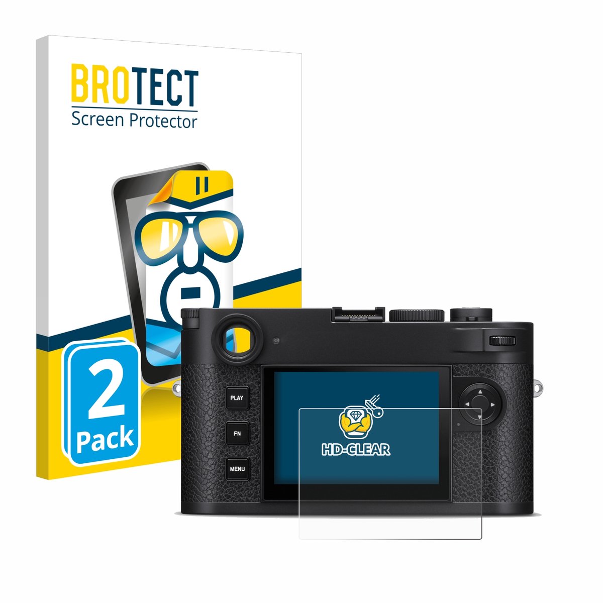 BROTECT - Screenprotector voor Leica M11-P - Folie Beschermfolie transparant 2 Stuks
