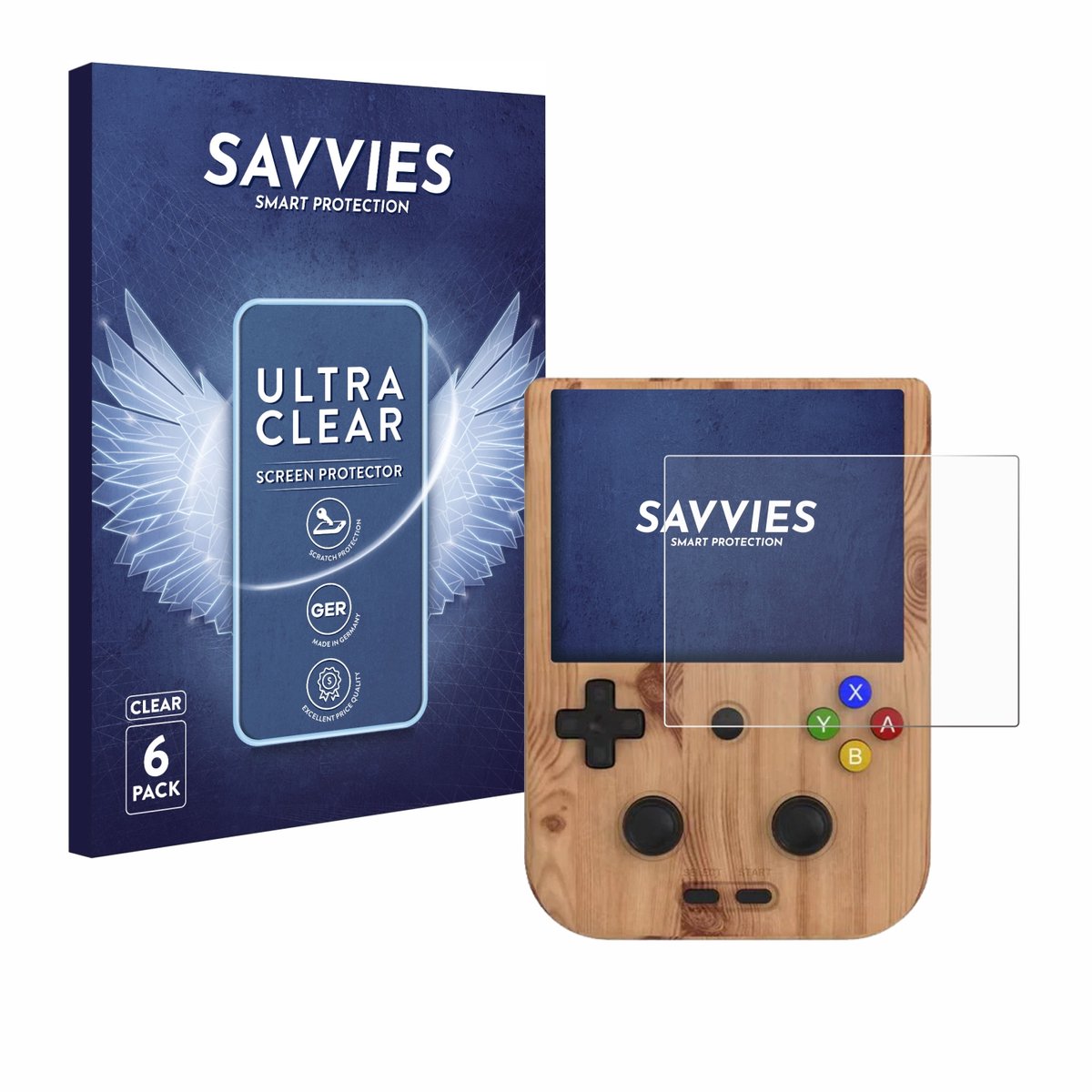 Savvies - Screenprotector voor Anbernic RG405V - Folie Beschermfolie transparant 6 Stuks