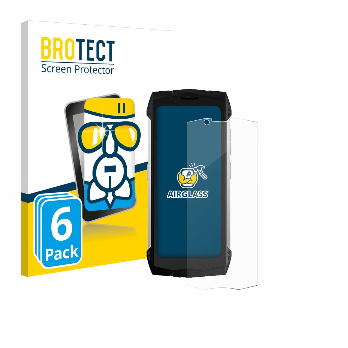 Screenprotector 6 Stuks voor Doogee S Mini Beschermglas transparant