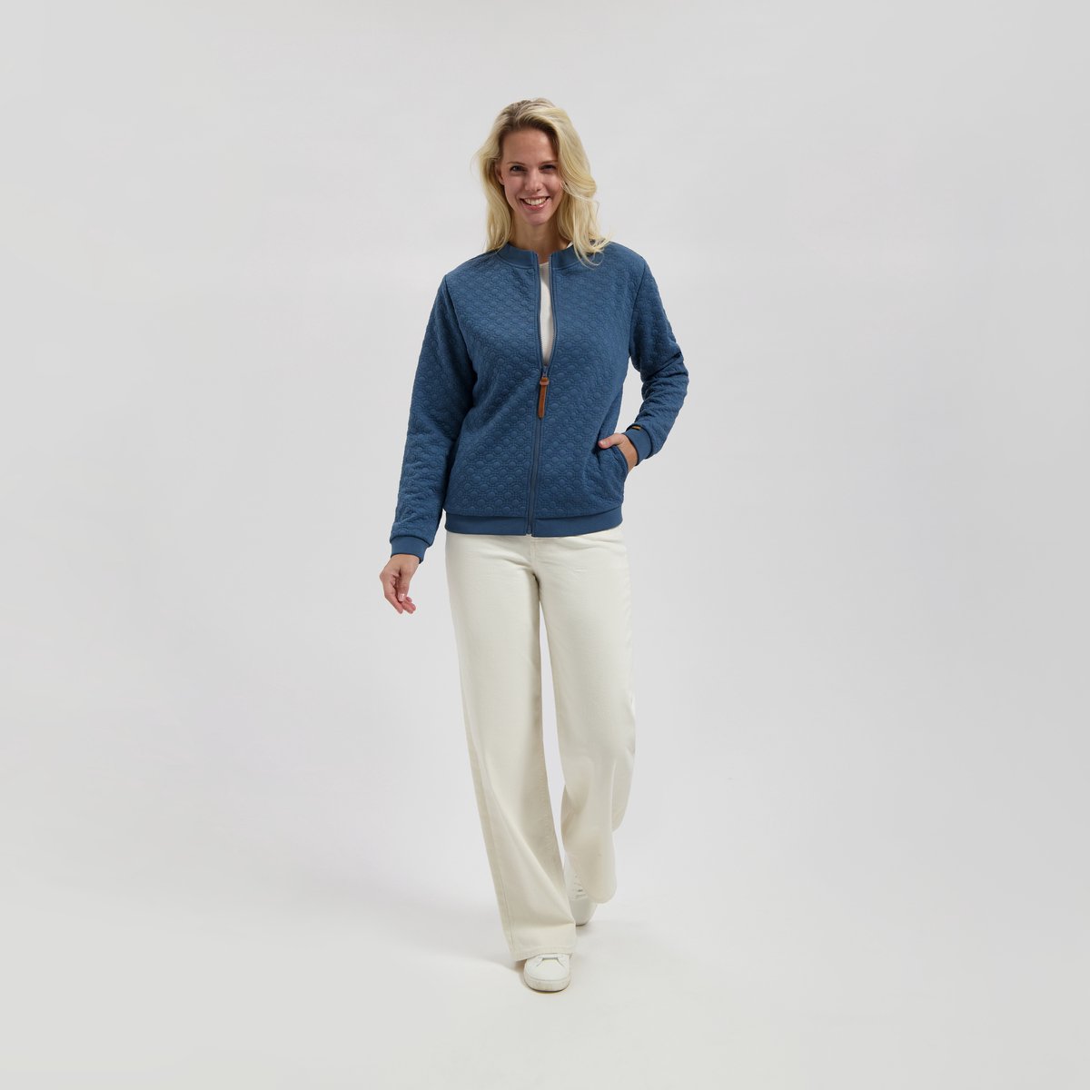 MGO Francis Dames Outdoorvest Fleece voering Blauw