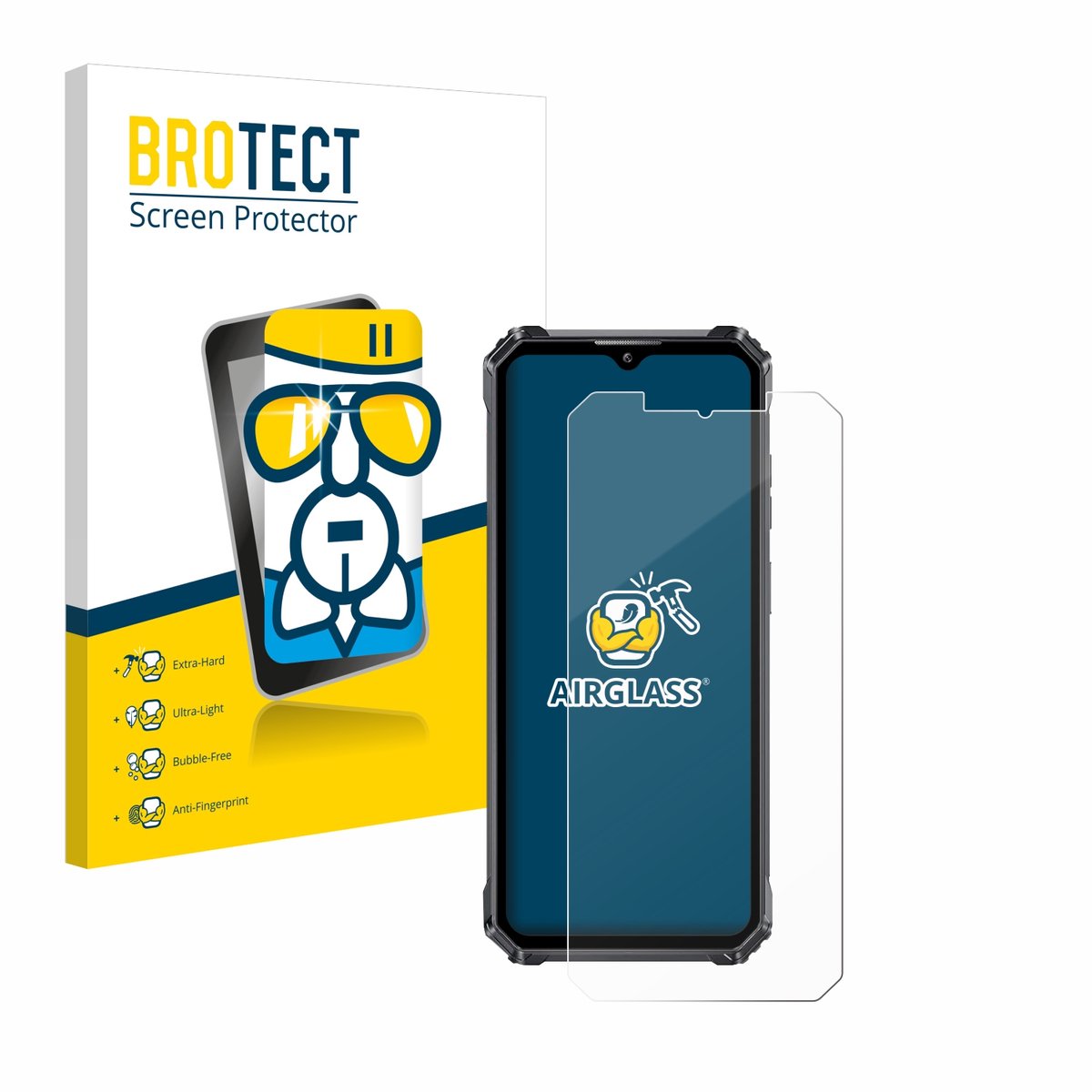 Screenprotector voor Oukitel WP28 / WP28E Beschermglas transparant