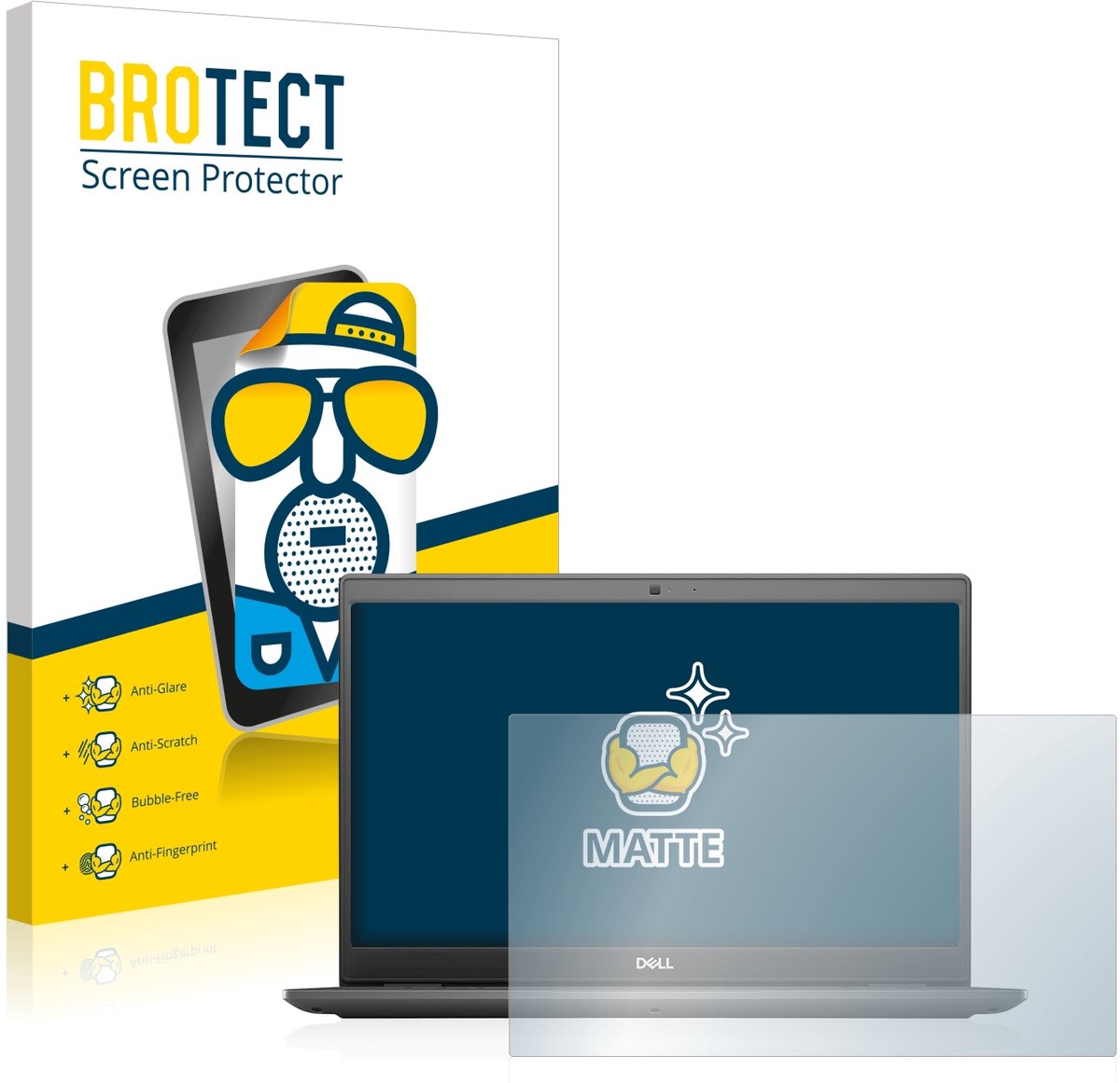 BROTECT - Screenprotector voor Dell Latitude 3510 - Folie Beschermfolie matte