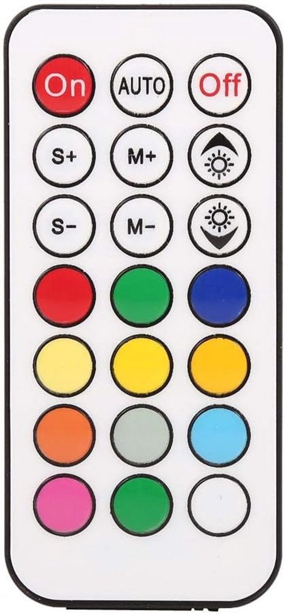 Draadloze RGB LED Controller met 21-toetsen IR Afstandsbediening voor LED Strips (5-24V)