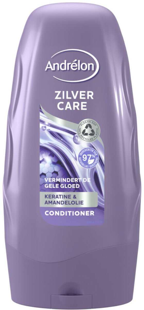 Andrelon Zilververzorgende Conditioner - 250 ml, Anti-Geelglans