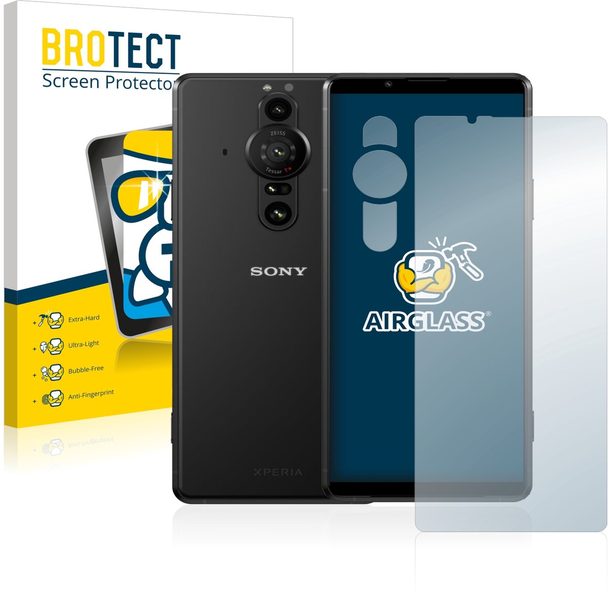 Screenprotector voor Sony Xperia Pro-I (Voor+Camera) Beschermglas transparant