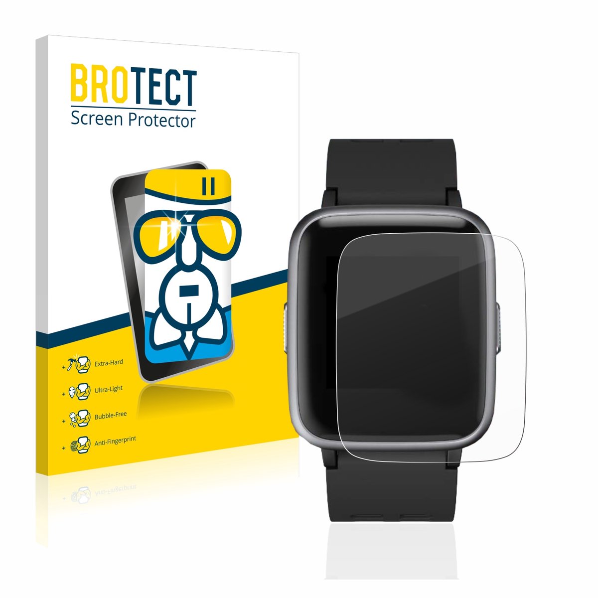 Screenprotector voor Letsfit Fitness Tracker 1.3" Beschermglas transparant