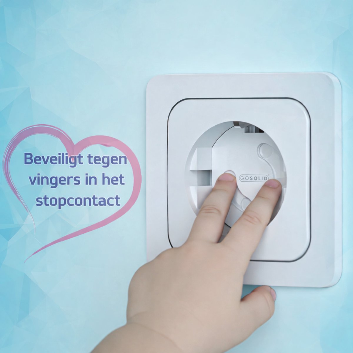 GO SOLID! ® 24x Stopcontactbeveiliging - Kinderbeveiliging voor Stopcontacten - Stopcontactbeschermers voor Baby’s & Kinderen - Wit – foto 4