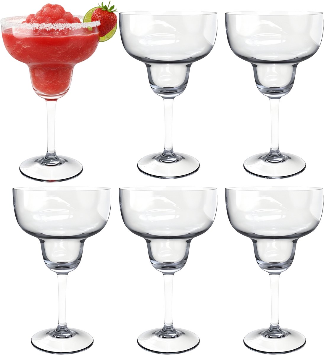 Vicrila Margarita glazen set - 6x - gehard glas - 27 cl - cocktail glas