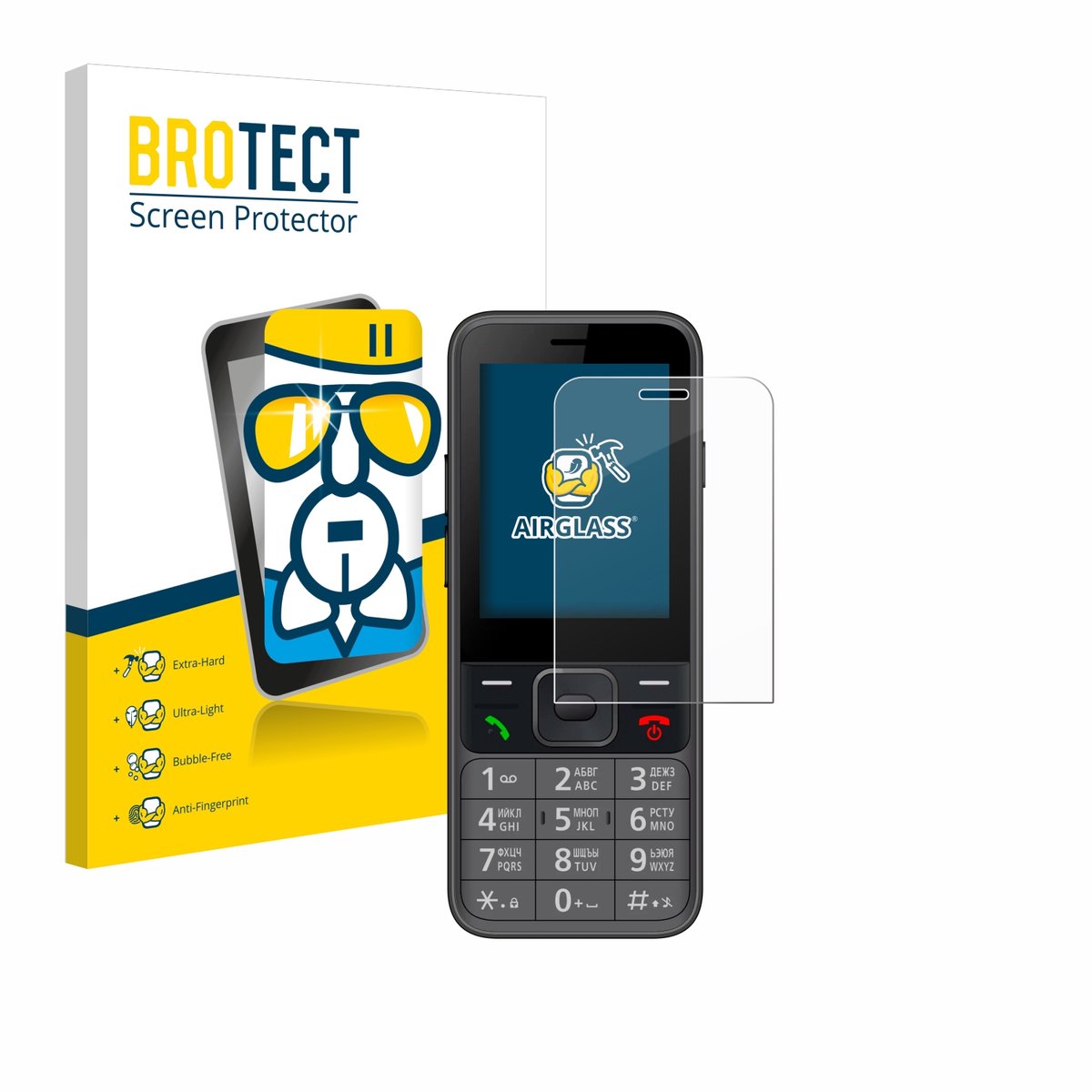 Screenprotector voor Panasonic KX-TF200 Beschermglas transparant