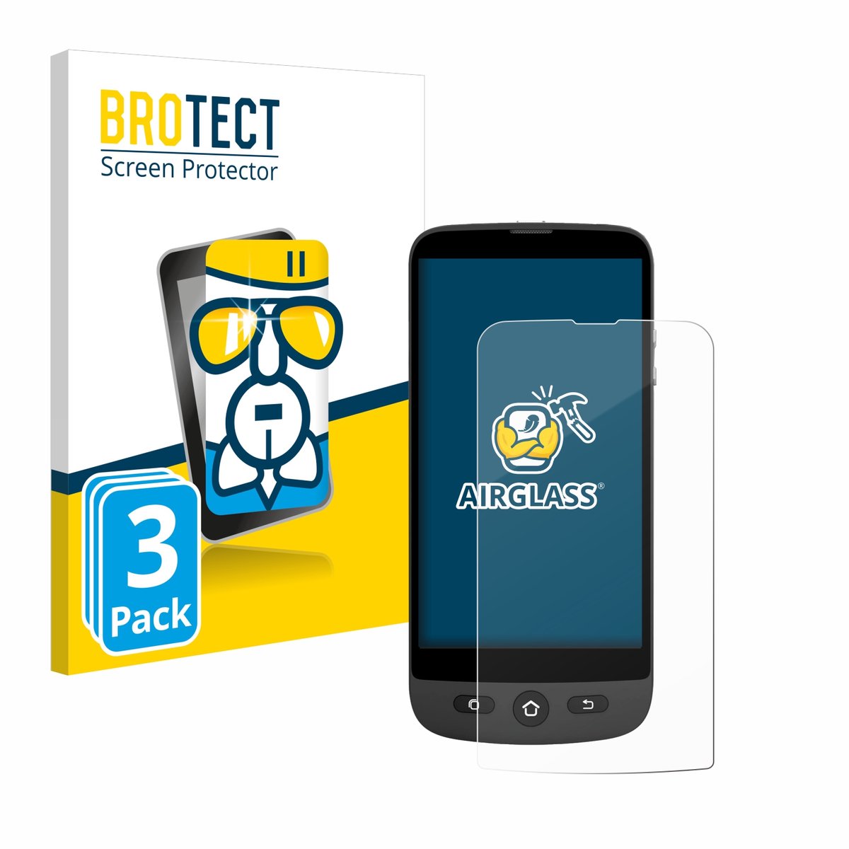 Screenprotector 3 Stuks voor Swissvoice S510-C Beschermglas transparant