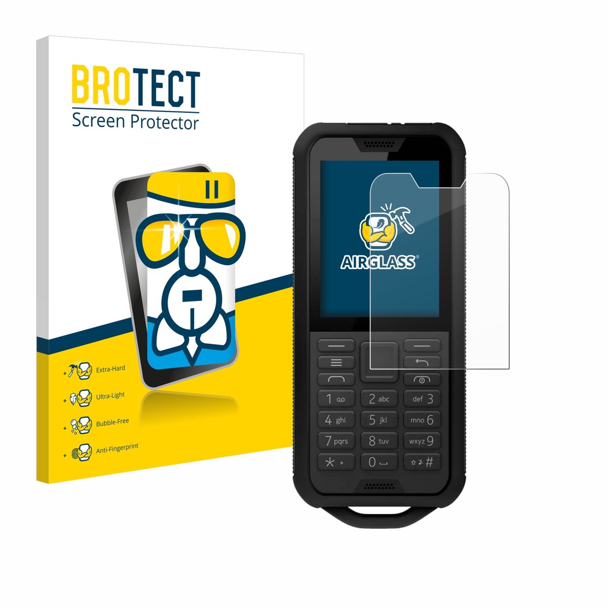 Screenprotector voor Nokia 800 Tough Beschermglas transparant