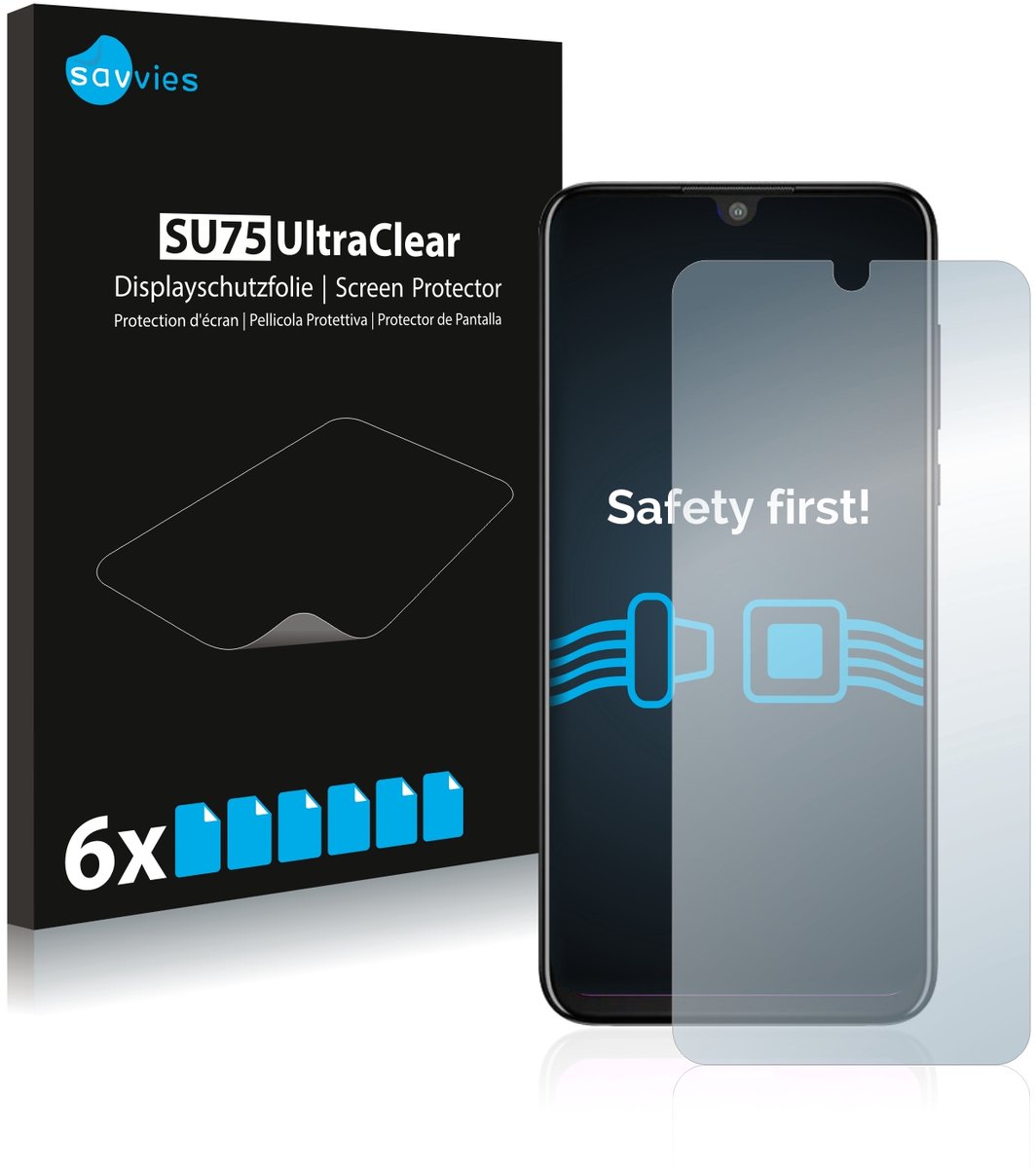 Savvies - Screenprotector voor Motorola One Zoom - Folie Beschermfolie transparant 6 Stuks