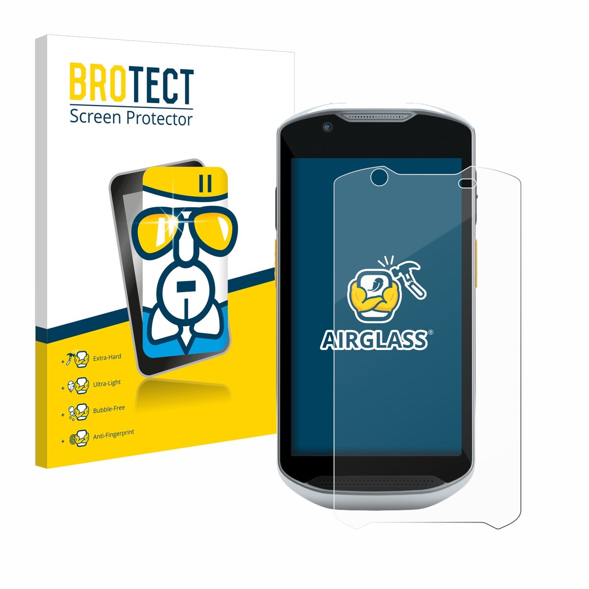 Screenprotector voor Zebra TC57x Beschermglas transparant