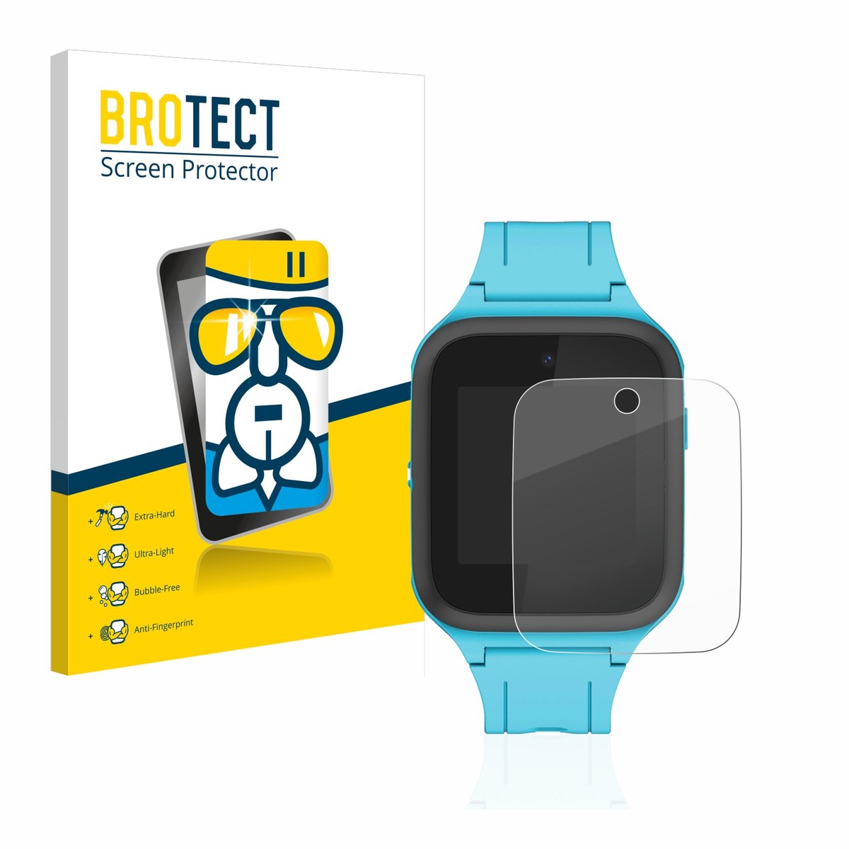 Screenprotector voor TCL Movetime FamilyWatch Kids MT40X Beschermglas transparant