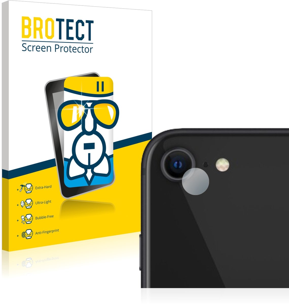 Screenprotector voor Apple iPhone SE 2 / SE 3 (ALLEEN Camera) Beschermglas transparant