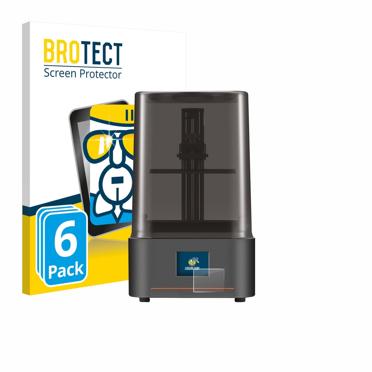 Screenprotector 6 Stuks voor Anycubic Photon Mono 4 Beschermglas transparant