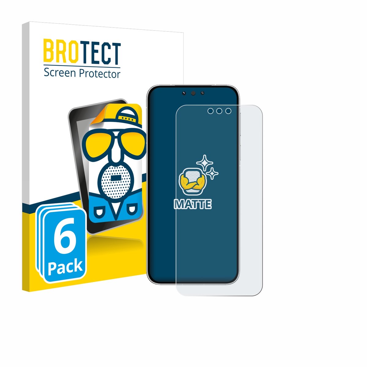 BROTECT - Screenprotector voor Huawei Mate 80 - Folie Beschermfolie matte 6 Stuks