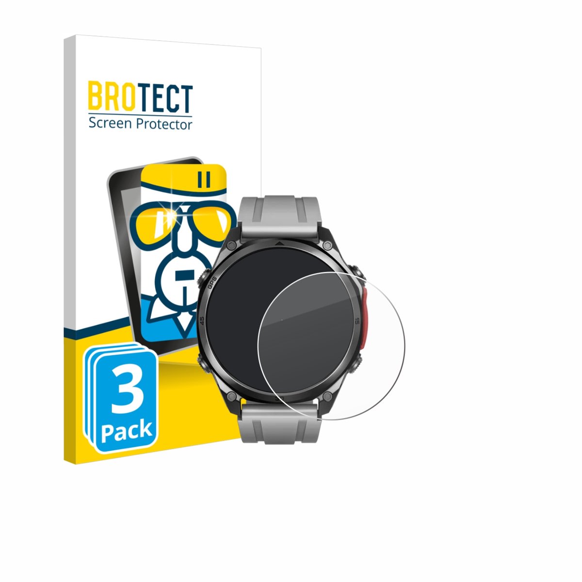 BROTECT - Glas Screenprotector voor Doogee Anywise W1 Pro - Gehard Beschermglas 9H 3 Stuks