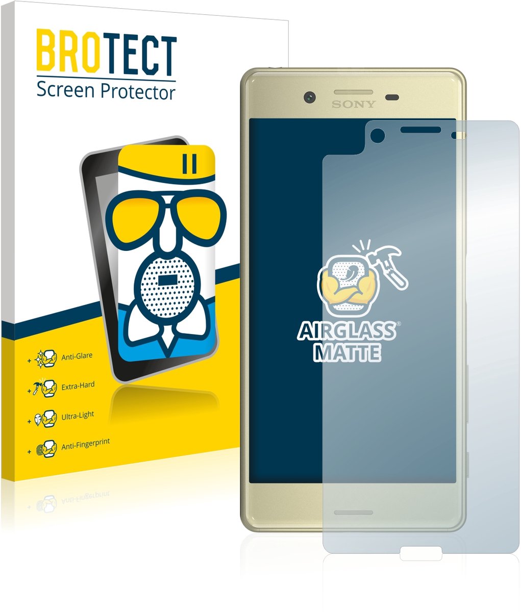 BROTECT - Screenprotector voor Sony Xperia X - Folie Beschermfolie Beschermglas matte