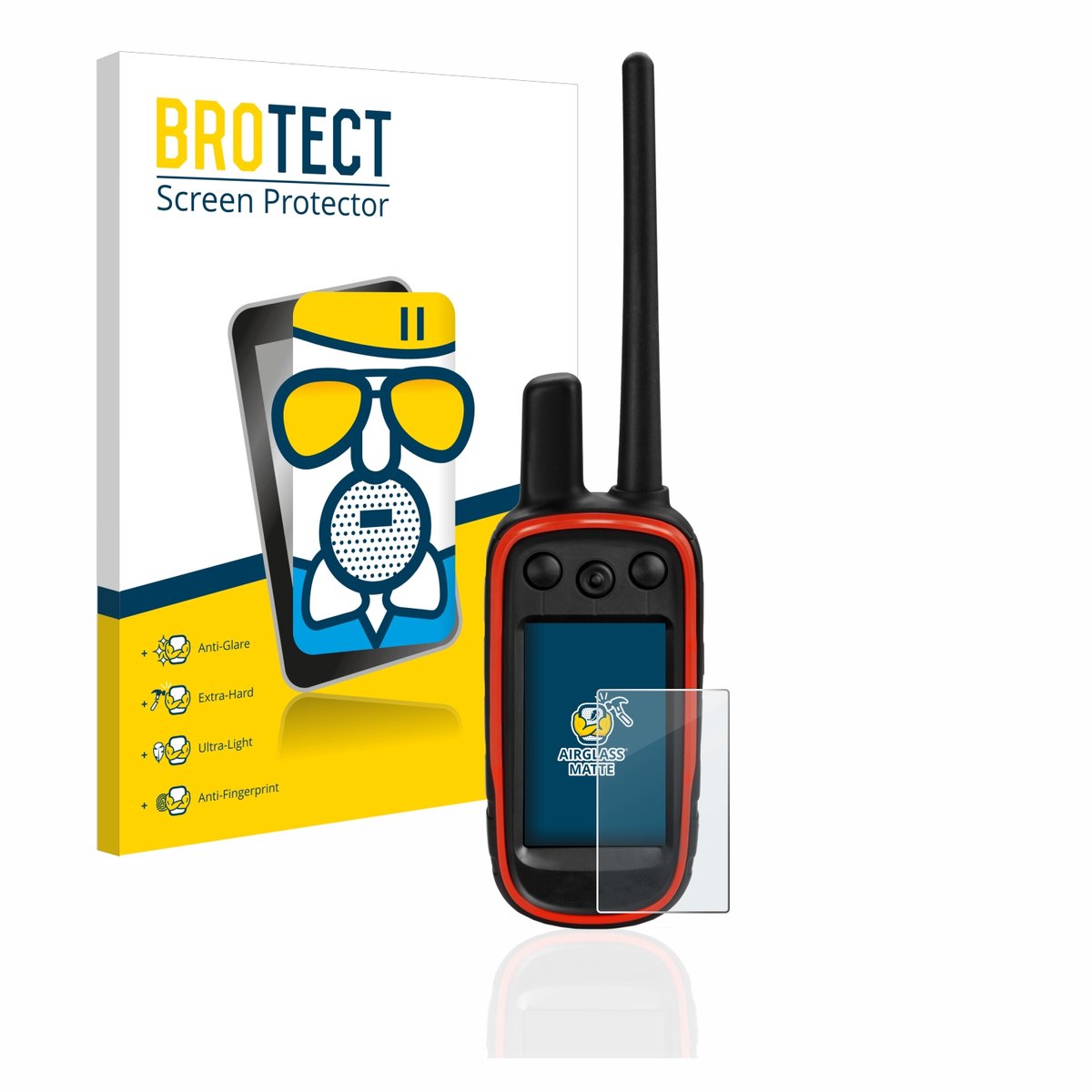 BROTECT - Screenprotector voor Garmin Alpha 100 - Folie Beschermfolie Beschermglas matte