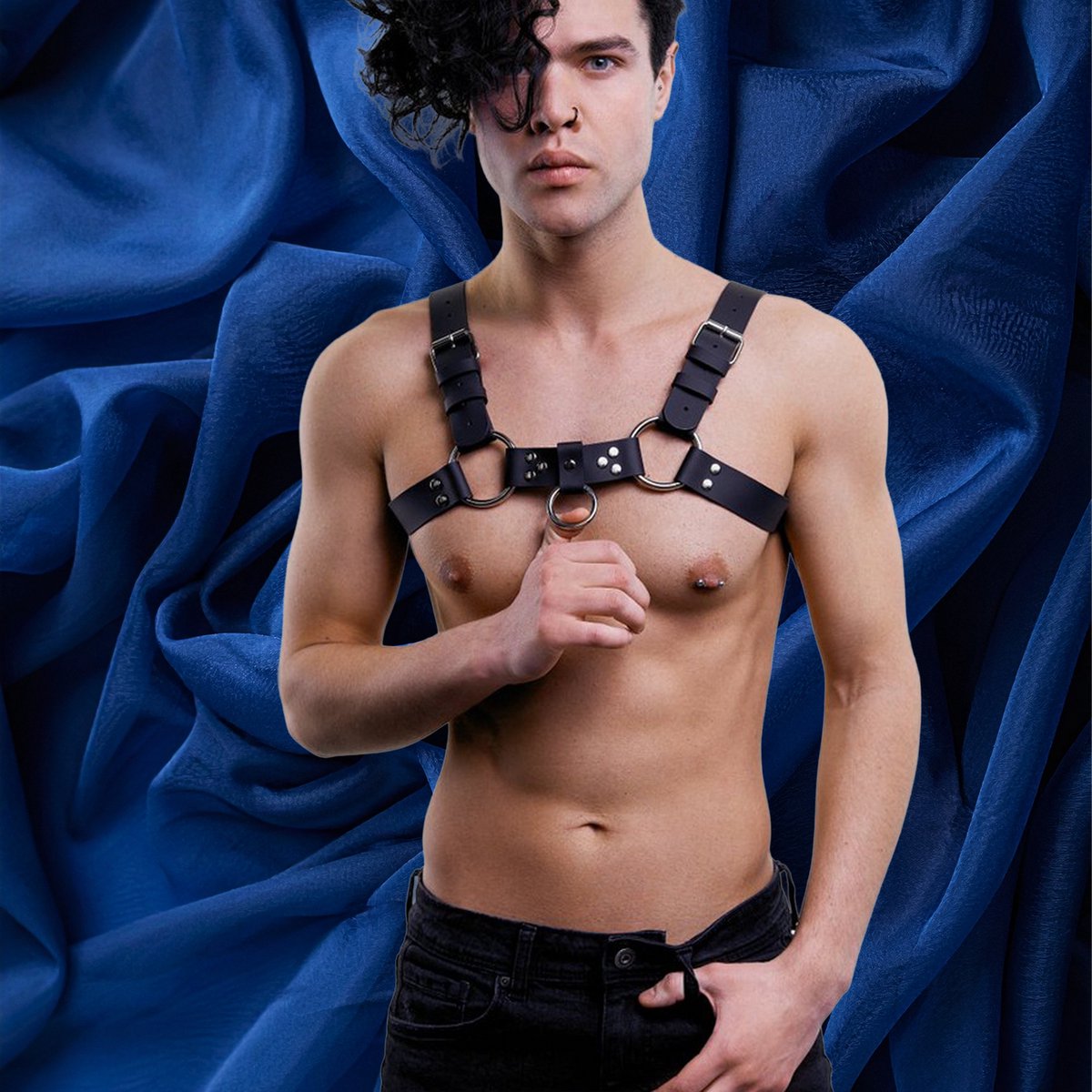 Snapshot - #dungeonboy - Fetish Harnasje voor Heren - Maat S/L - Verstelbaar