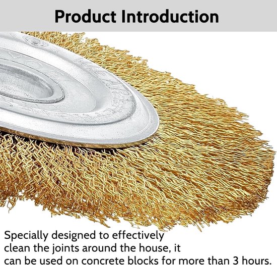 4-delige draadborstelset voor Multibrush en Weedbrush - Ø 10 cm - Accessoires voor bodemreiniging, mos, vuil en onkruidverwijdering — afbeelding 4