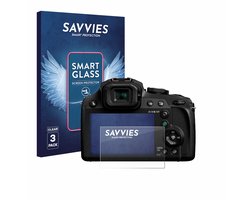 3 Stuks Savvies Screenprotector - geschikt voor Panasonic Lumix DC-FZ82 / FZ82D - beschermfolie glas transparant