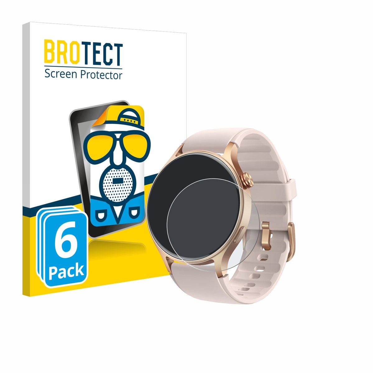 BROTECT - Screenprotector voor aeac AR01 1.32" - Folie Beschermfolie matte 6 Stuks