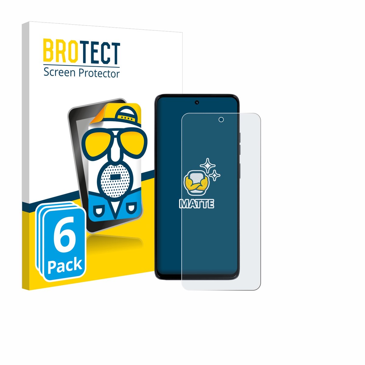 BROTECT - Screenprotector voor Motorola Moto G56 - Folie Beschermfolie matte 6 Stuks