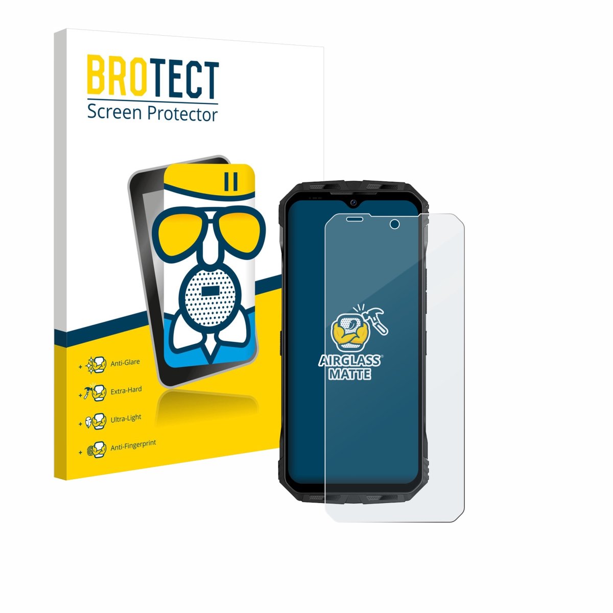 BROTECT - Screenprotector voor Doogee V Max S - Folie Beschermfolie Beschermglas matte