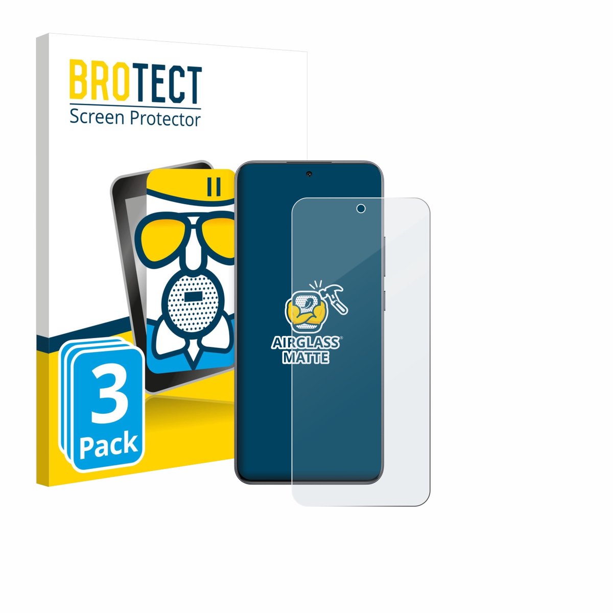 BROTECT - Screenprotector voor Oppo F29 - Folie Beschermfolie Beschermglas matte 3 Stuks