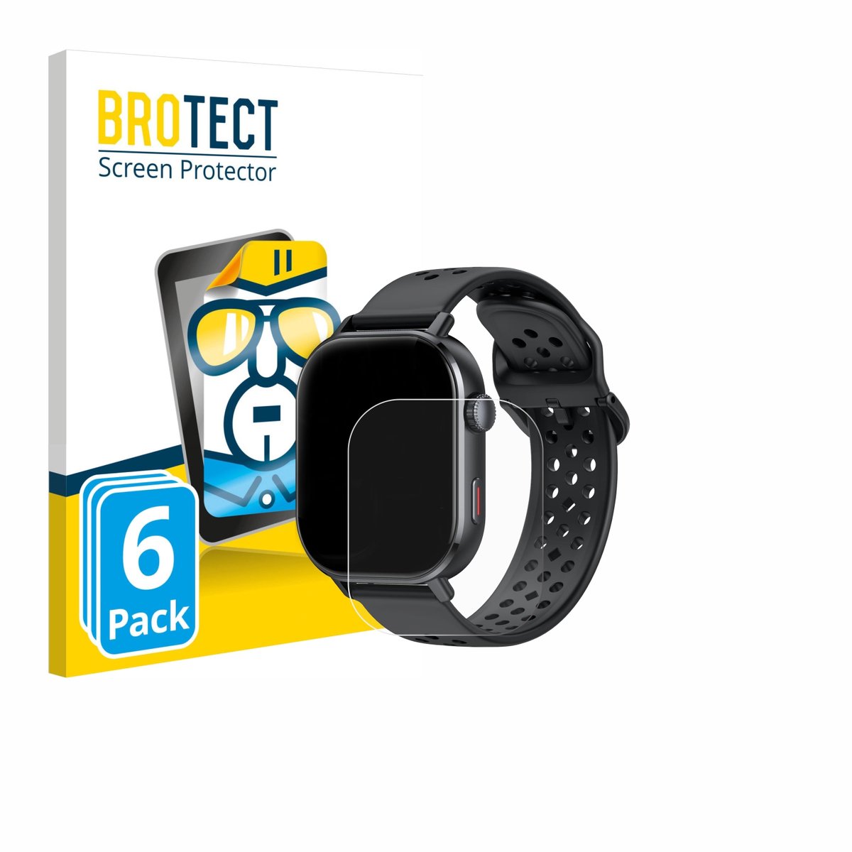 BROTECT - Screenprotector voor Jugeman P131 2.06" - Folie Beschermfolie transparant 6 Stuks