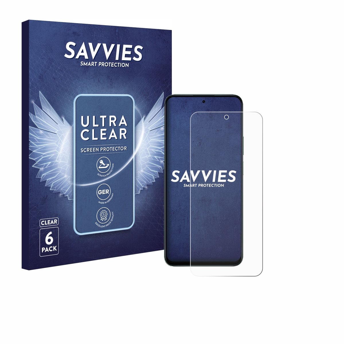 Savvies - Screenprotector voor Honor 400 Smart - Folie Beschermfolie transparant 6 Stuks