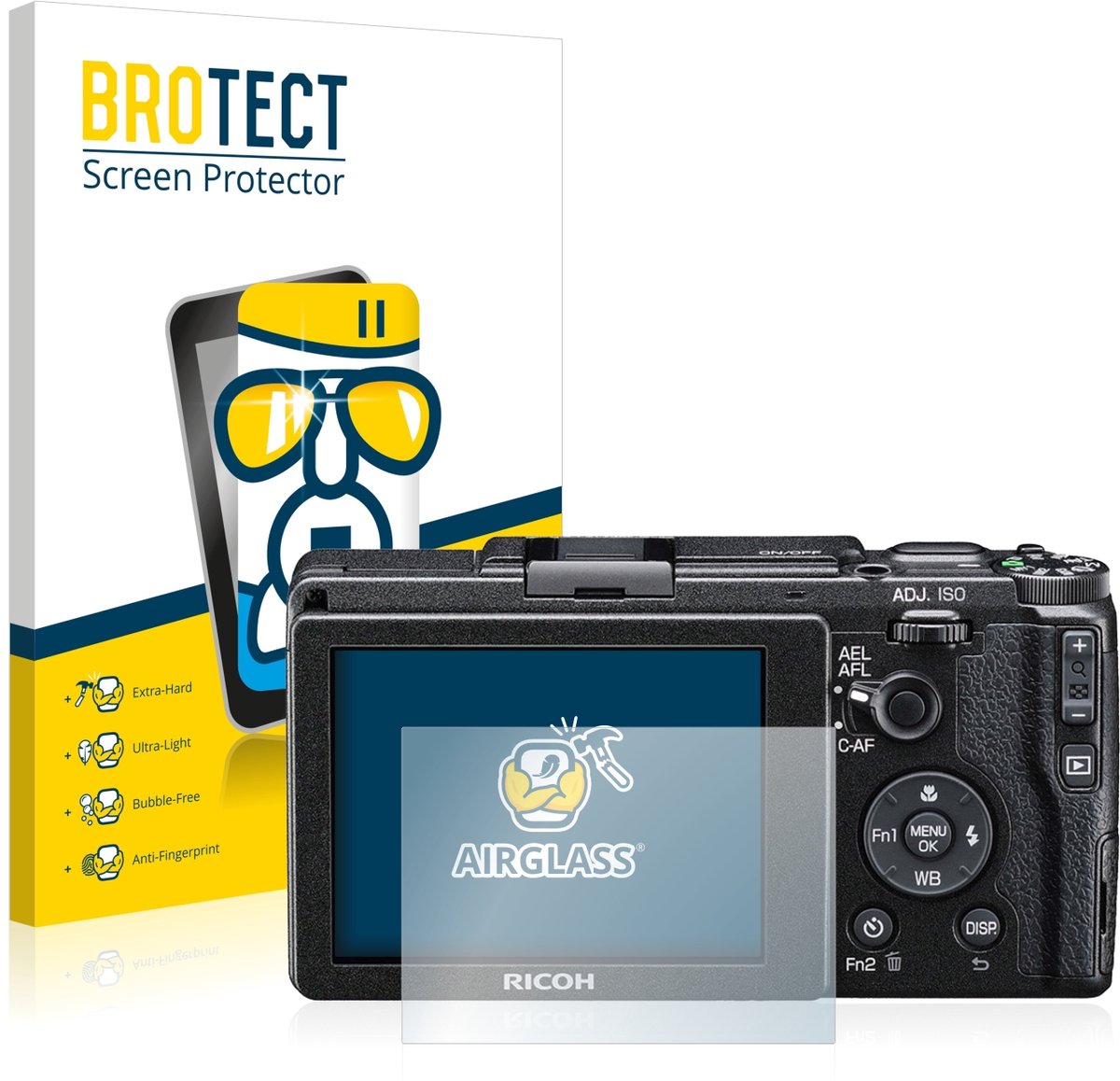 Screenprotector voor Ricoh GR II 2015 Beschermglas transparant